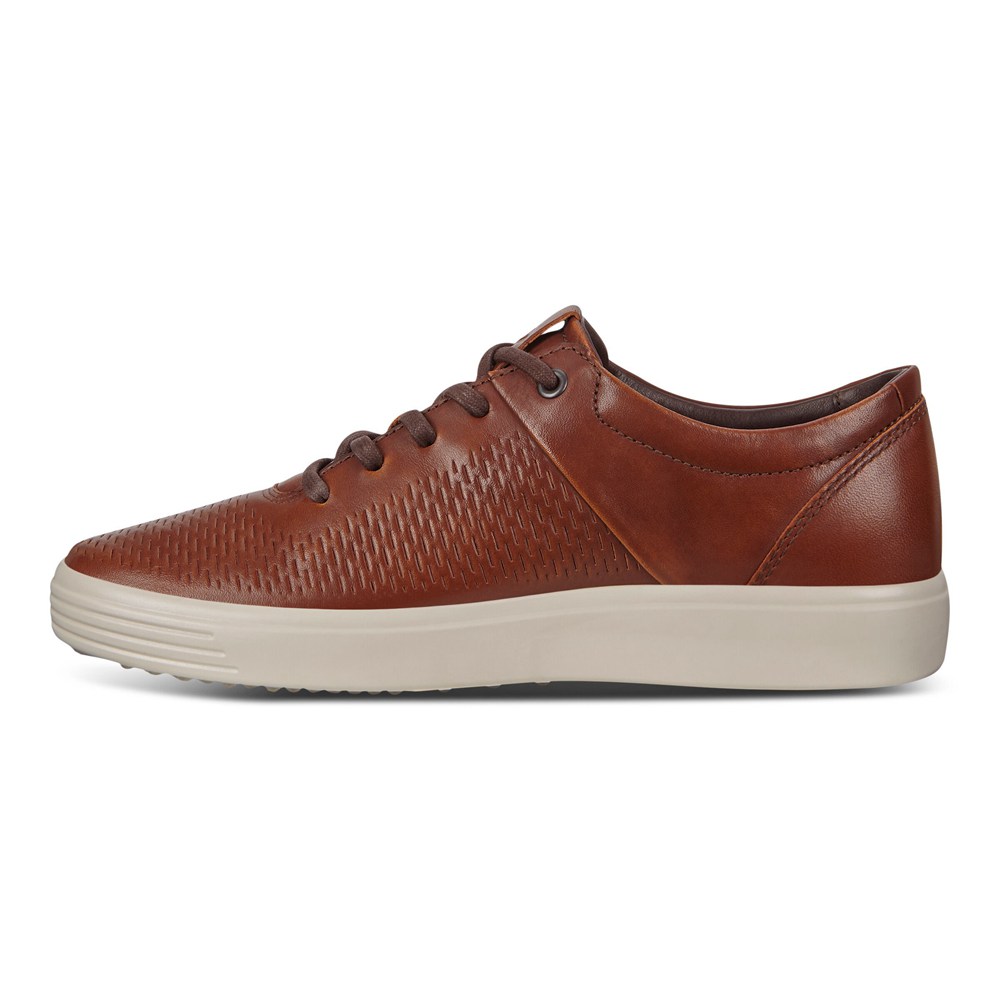 ECCO Mens Sneakers Brown - Soft 7 Lace-Ups - CPQ-087139